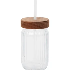 Drinkbeker Met Rietje En Deksel
