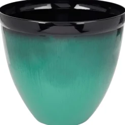 Kunststof Bloempot Met Glazuurlook