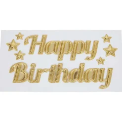 Party Universe Happy Birthday Ballon-Raamsticker