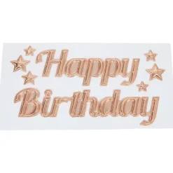 Party Universe Happy Birthday Ballon-Raamsticker
