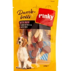 Pinky Hondensnack Duck Dumbbells
